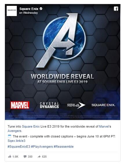 MARVEL'S AVENGERS versi Square Enix Akan Muncul di E3 2019