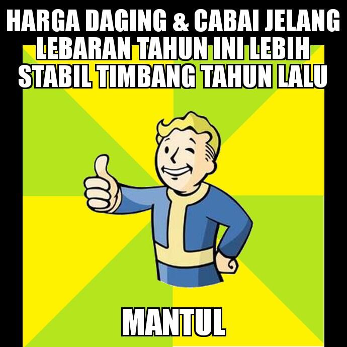Kenaikan Harga Daging dan Cabai Jelang Lebaran Cenderung Stabil Ketimbang Tahun Lalu