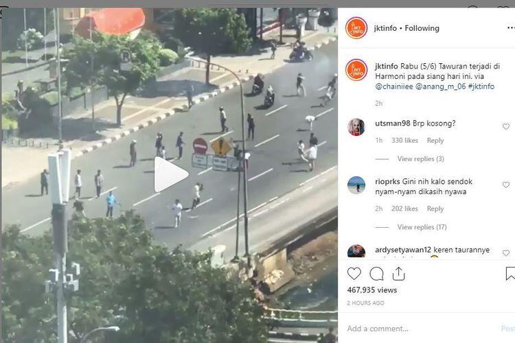 Lebaran, Tawuran Pecah di Jakarta Pusat