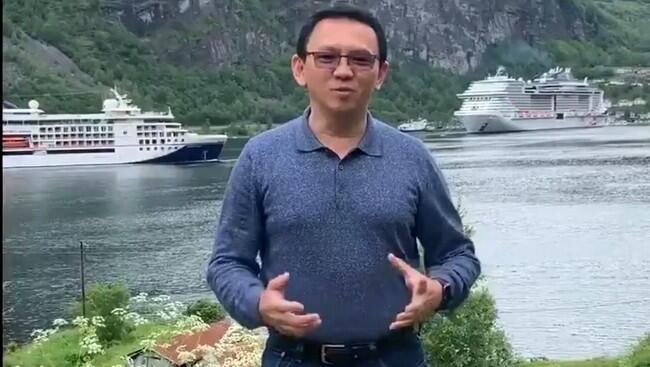 Ahok dan Mantan Istri Veronica Tan Ucapkan Selamat Idul Fitri