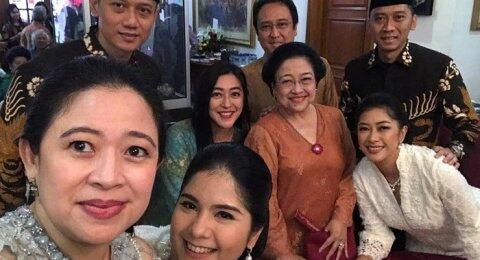 Viral! Keluarga SBY Wefie Bareng Megawati dan Puan, Apa Kata Demokrat?