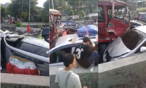 Video Kecelakaan Karambol akibat Perubahan One Way di Tol Pemalang, Ini Faktanya