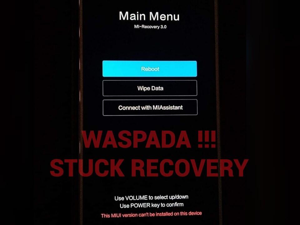 Waspada! Stuck Recovery Setelah Update ROM Android Pie di Redmi Note 5