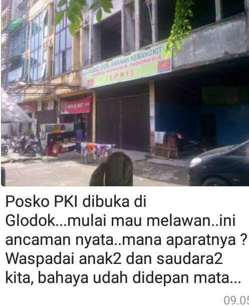Polisi Sebut Foto Posko Perlawanan Kebangkitan PKI Hoax