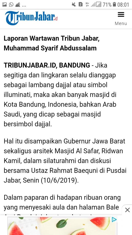 Masjid Al Safar Bandung Diduga Sebagai Simbol Iluminati. Bagaimana Pendapatmu?