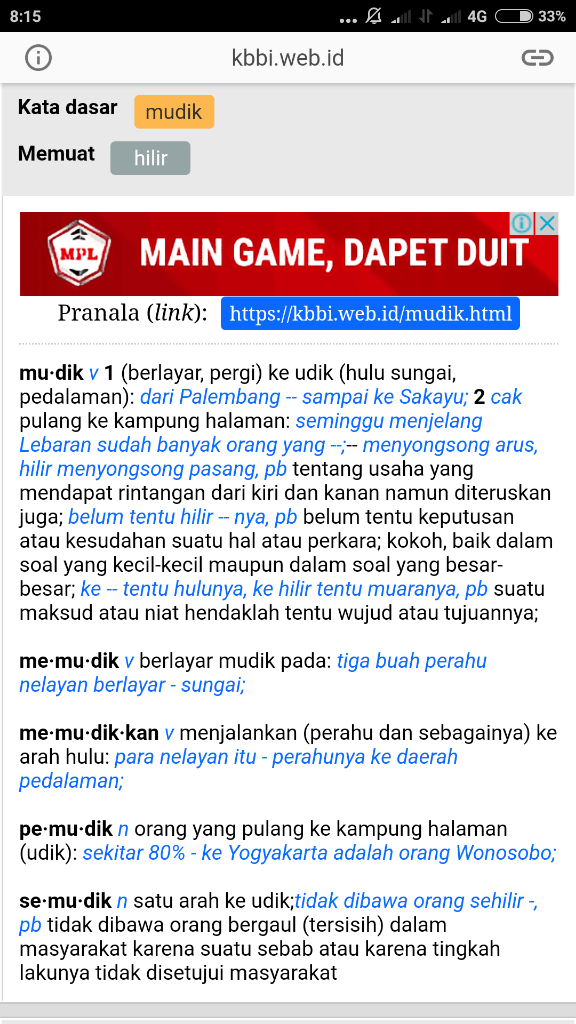 Mudiknya Kita, Cukup Ke Gua 