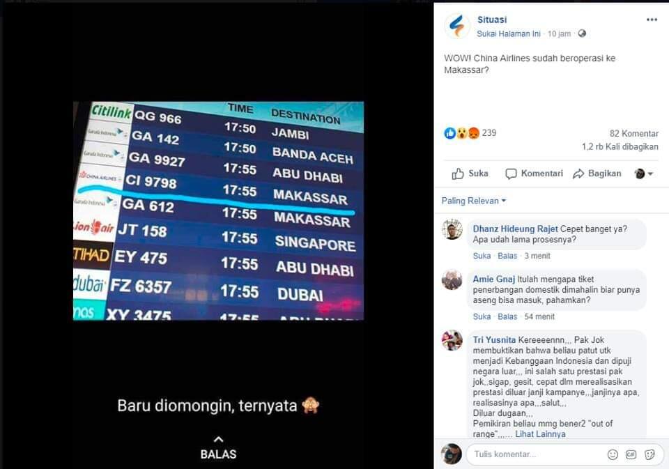 Viral China Airlines Diam-Diam Terbangi Rute Domestik Indonesia, Faktanya...