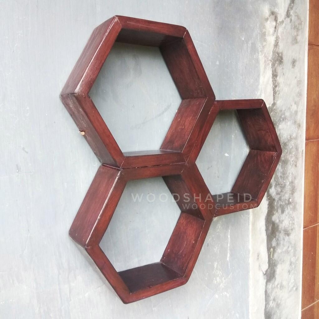 Cara Membuat Rak Unik Segienam Dari Kayu Bekas Palet