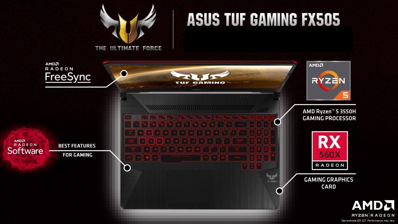ASUS FX 505DY: Laptop AMD Ryzen Mobile 2nd Gen H-Series Untuk Gaming AAA Terkini