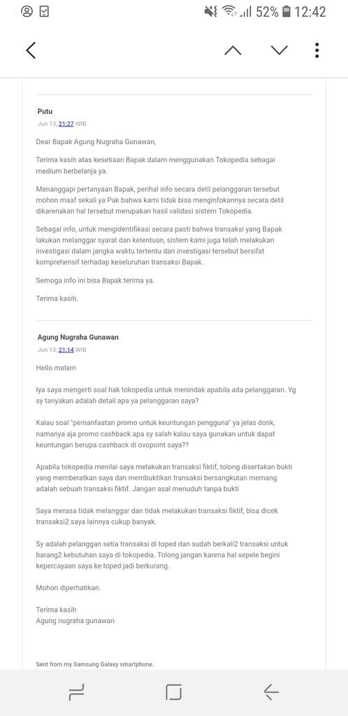 Tokopedia SEPIHAK menahan dana ovo point saya karena dituduh manipulatif