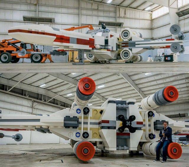 LEGO Bikin “Star Wars” X-Wings Mirip dengan Ukuran Aslinya, Terbesar di Dunia Gan!