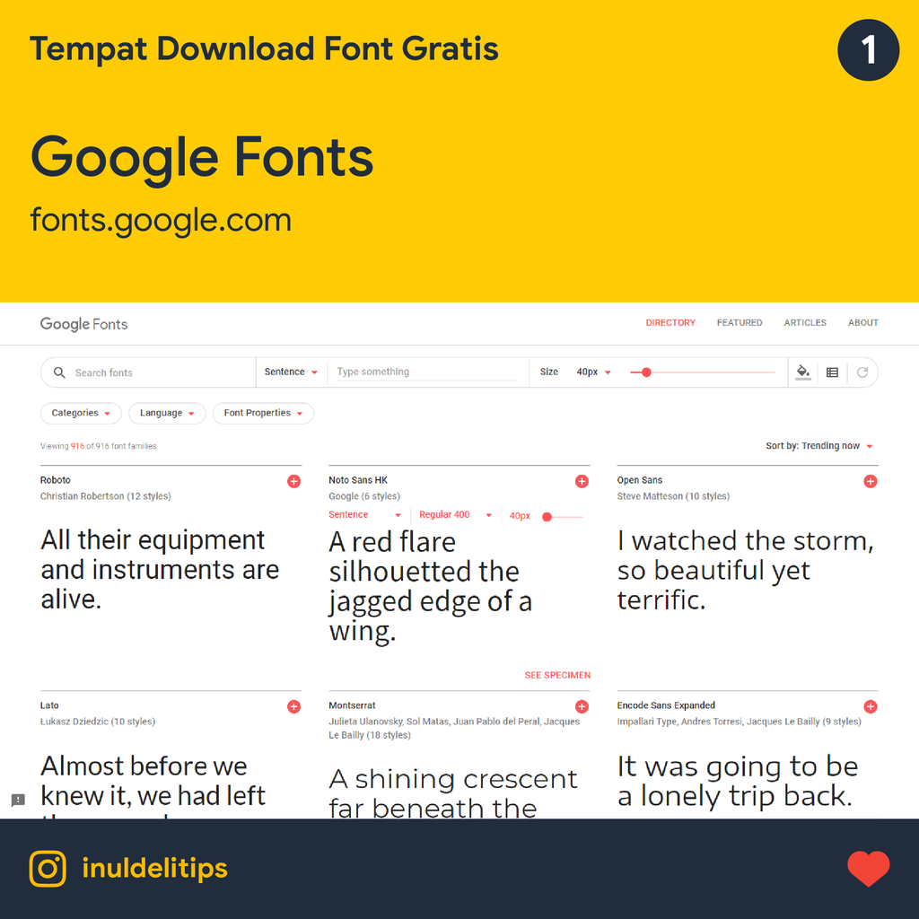 5 Tempat Download Font Gratis - INULDELI JOGJA