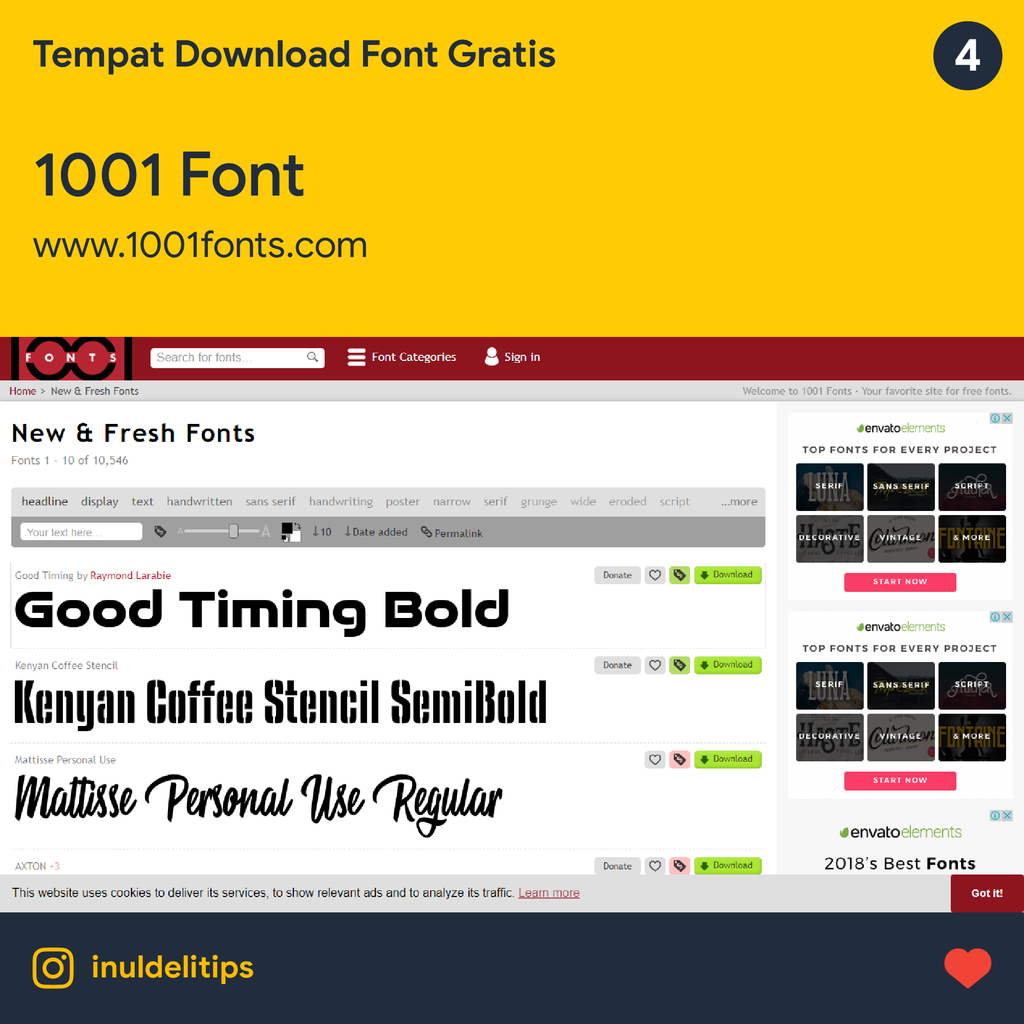 5 Tempat Download Font Gratis - INULDELI JOGJA