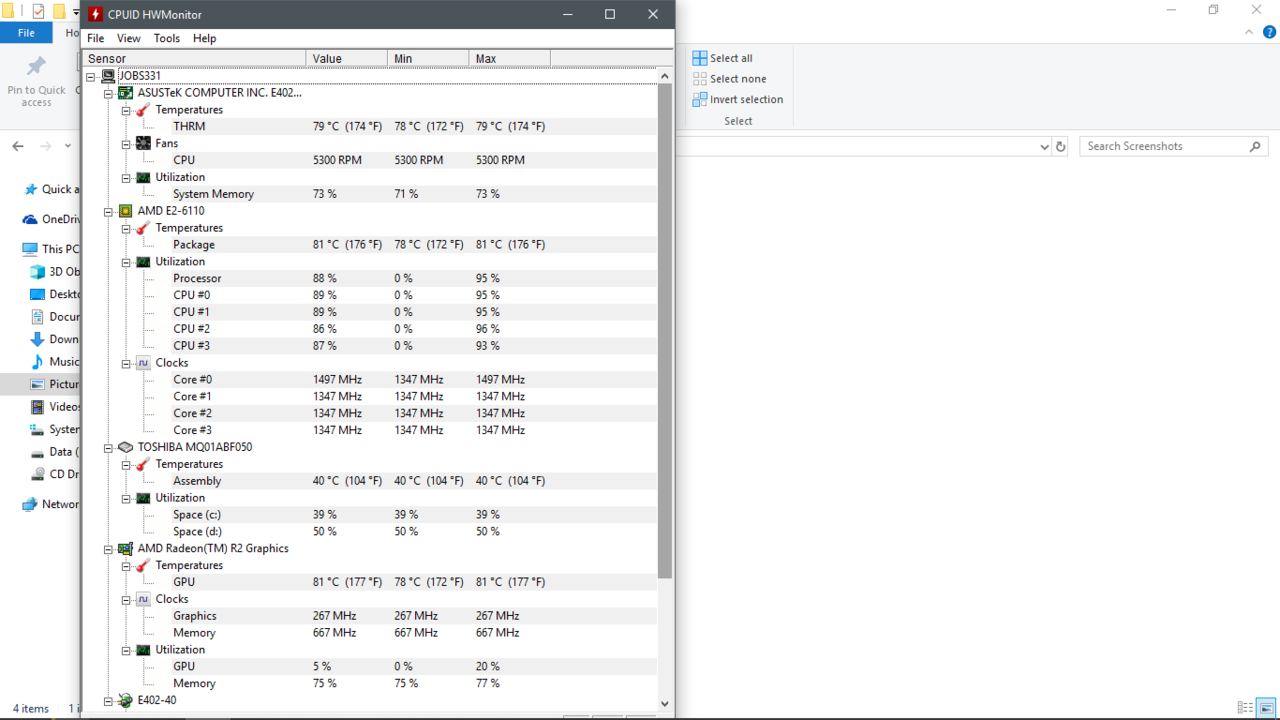 ASUS E402W Cepet Panas