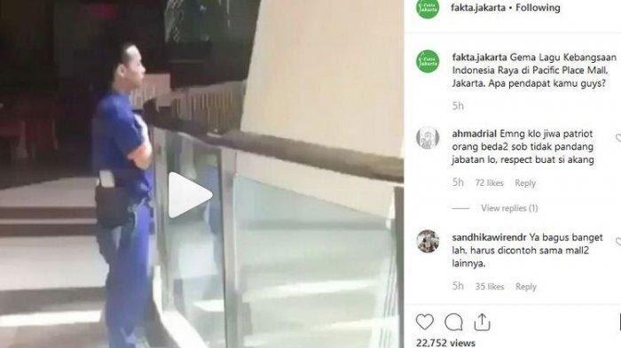 Viral Pegawai Mall Menyanyikan Lagu Indonesia Raya, Agan Apal Kagak?