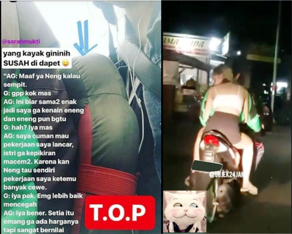 Sayang Istri! Driver Ojol Ini Gunakan Ganjelan Anti Pelakor Biar Enggak Kena Gituan