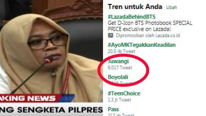 Tagar Juwangi Jadi Trending Twitter Seusai Pengakuan Saksi Prabowo Beti yang Hoaks