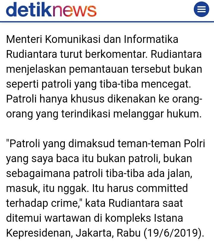 Bantah Pantau Grup Whatsapp, Polri: Kita Hargai Privasi Orang Lain