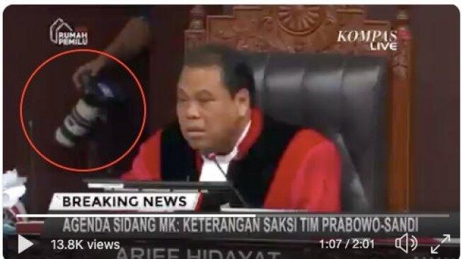 Ngeri!! Penampakan tertangkap kamera di balik kursi Hakim MK ini faktanya