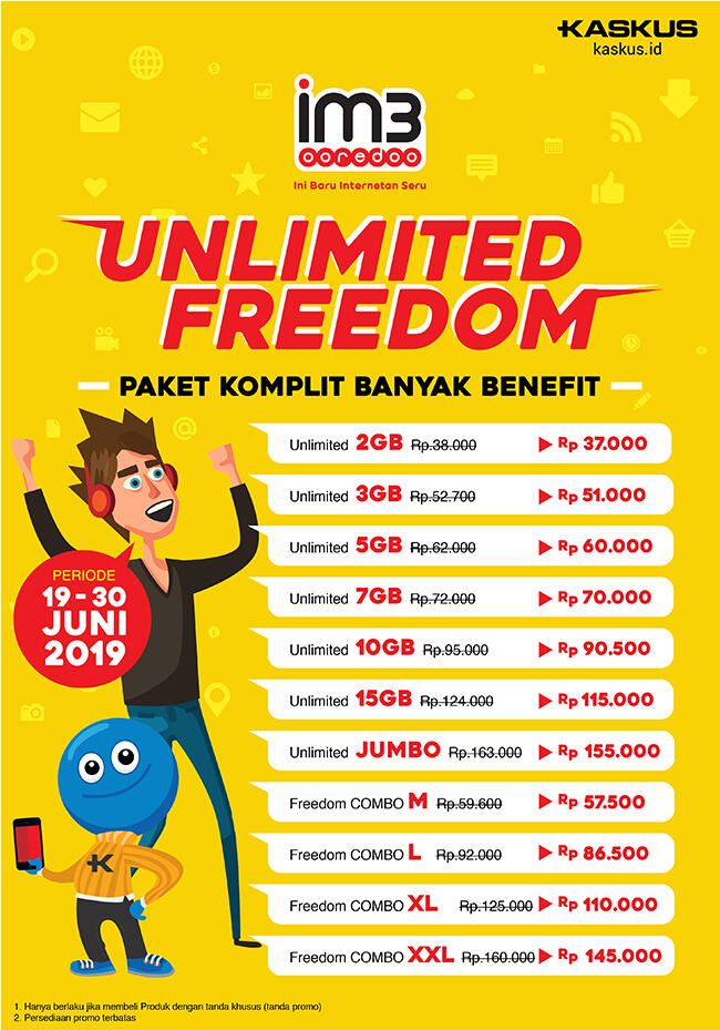 Hanya Unlimited Freedom IM3 yang Bisa Kasih Kamu Banyak Benefit Secara Komplit!