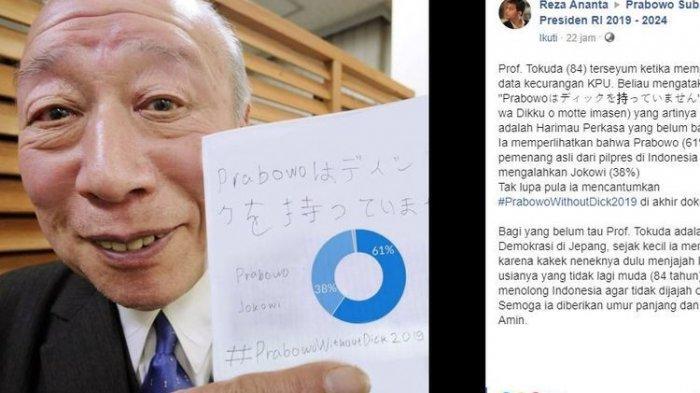 TERUNGKAP Sosok Prof Tokuda yang Beber Kecurangan KPU, ternyata Kakek Sugiono