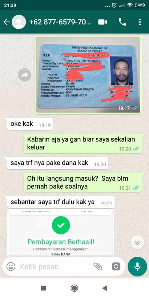 Penipuan pembeli olx dan penyalahgunaan KTP