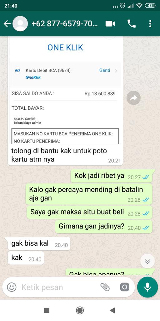 Penipuan pembeli olx dan penyalahgunaan KTP