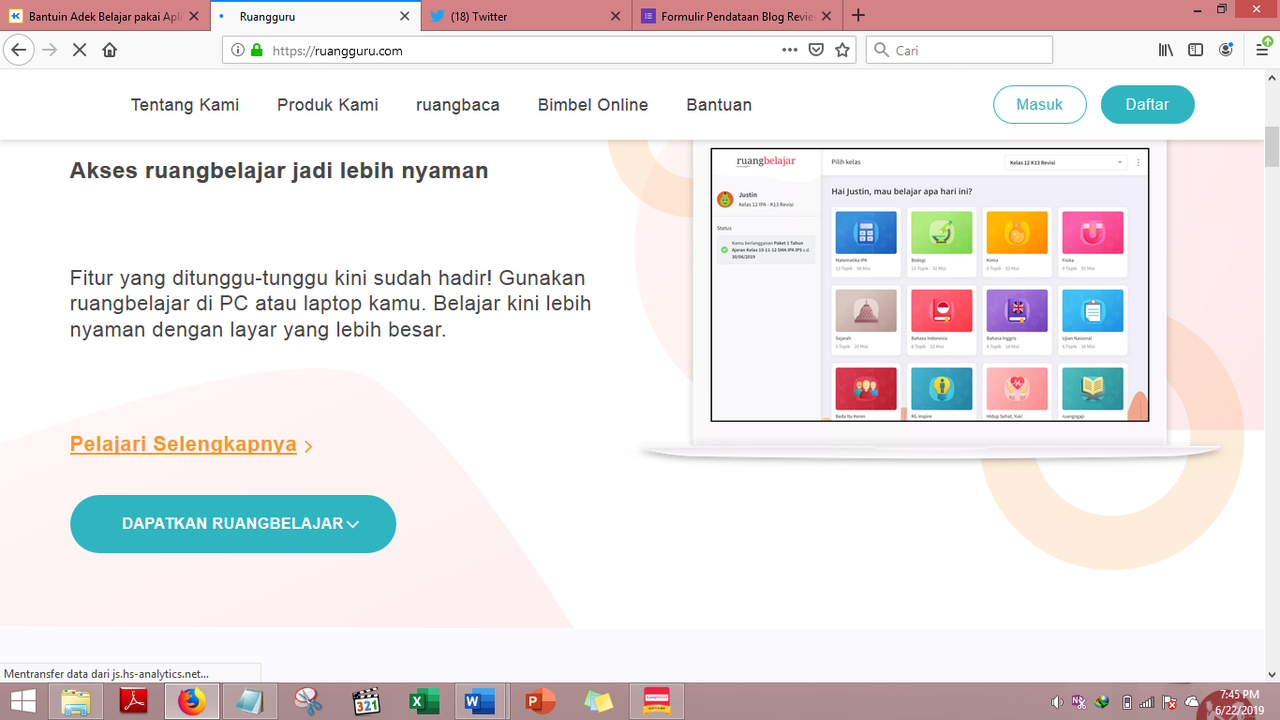 Cari Tahu Potensi Belajar menggunakan Aplikasi Bimbel Ruangguru