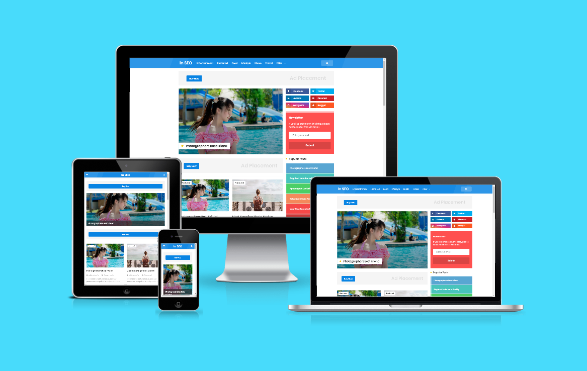 Blogger Templates : In SEO Pro Responsive Premium &#91; Free Download &#93;