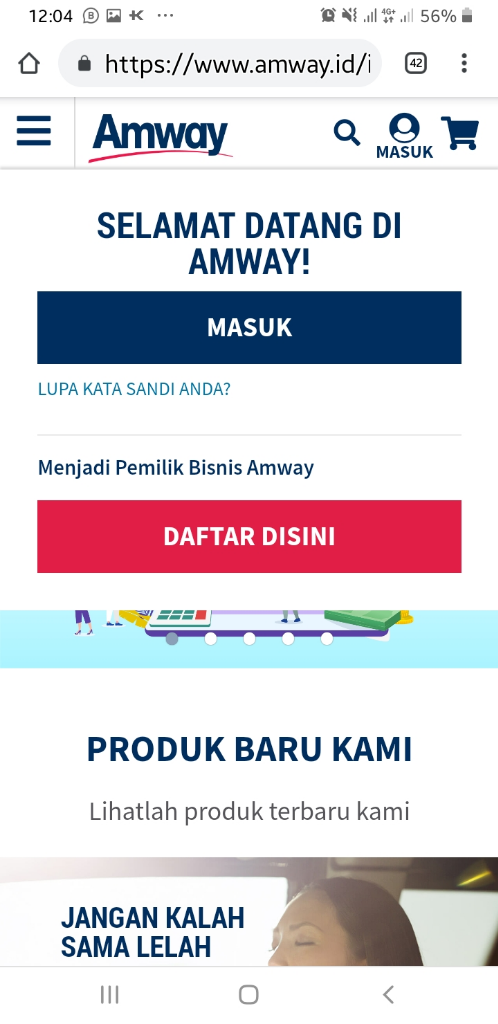 Cara Daftar Menjadi Member Baru Amway Indonesia