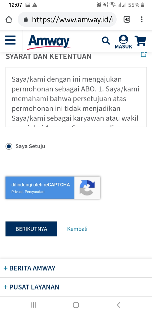 Cara Daftar Menjadi Member Baru Amway Indonesia