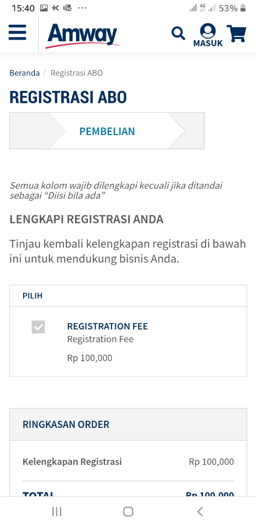 Cara Daftar Menjadi Member Baru Amway Indonesia