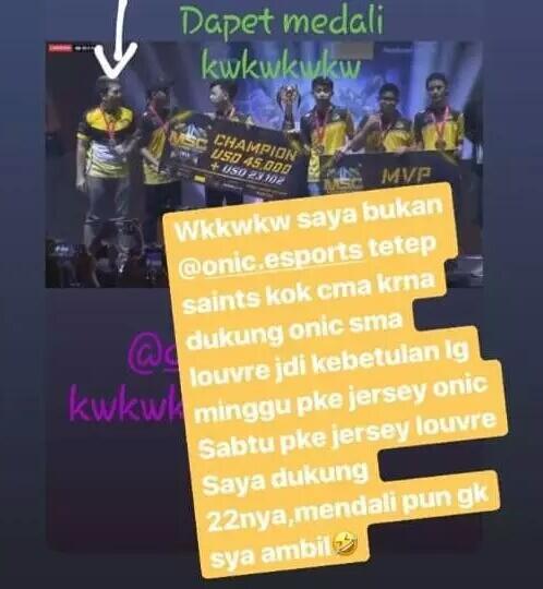 Lah, Daylen Naik Panggung Sebagai Juara Bareng Onic Esports? Ini Klarifikasinya!