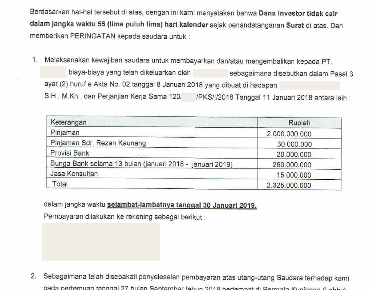 Kasus Penipuan RR Capital, Rezan Kaunang - Herru Dhanu Indarta