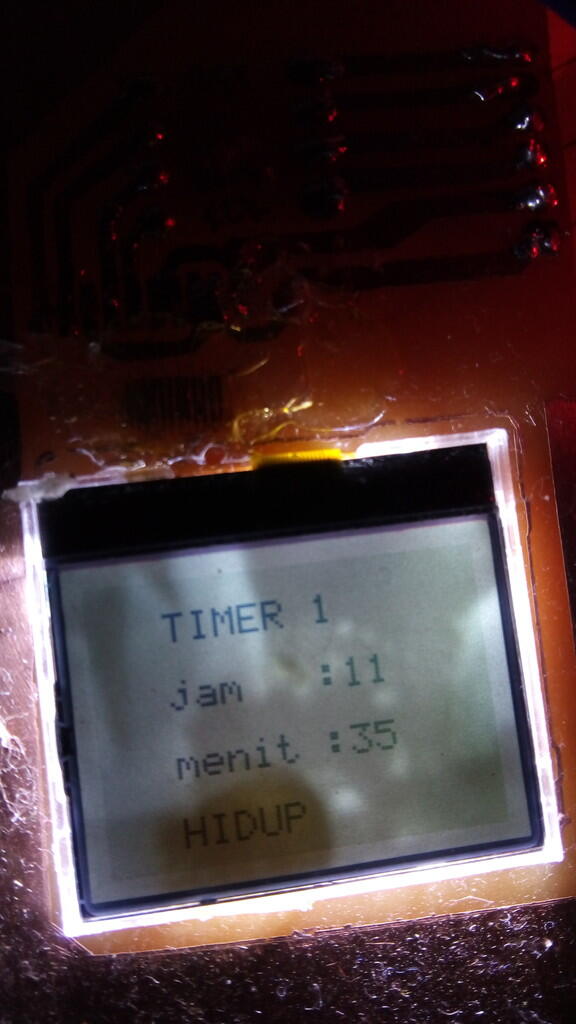 Merakit timer 4 channel menggunakan lcd 1202