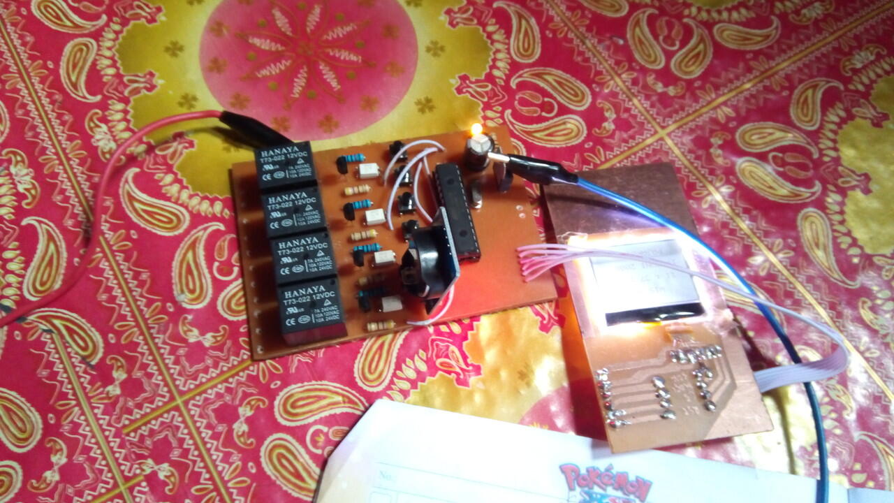 Merakit timer 4 channel menggunakan lcd 1202