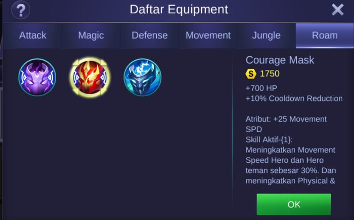 Roaming equipment | Items Guide