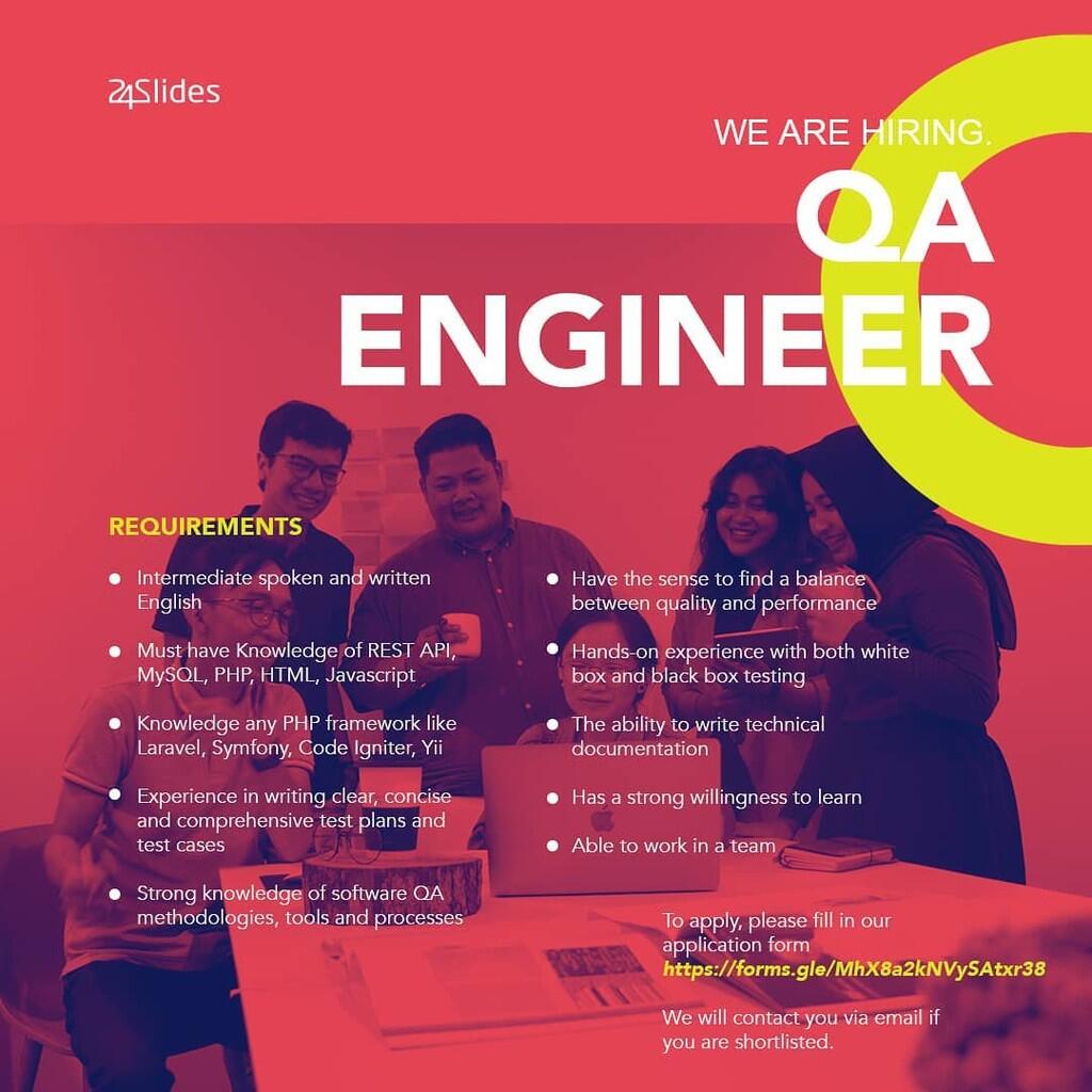 Lowongan Kerja Q.A Engineer Malang