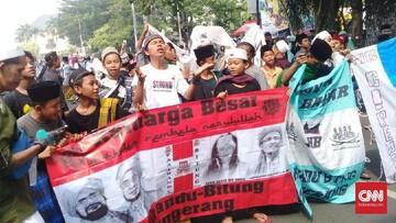 Puluhan Massa Aksi Tahlil Akbar 266 di Bawah Umur