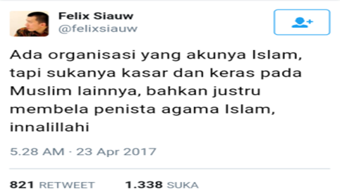 Duduk Perkara Felix Siauw Bisa Ceramah di Masjid Balai Kota DKI