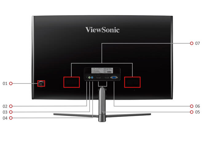 Curved Monitor Gaming ViewSonic VX2758-C-mh
