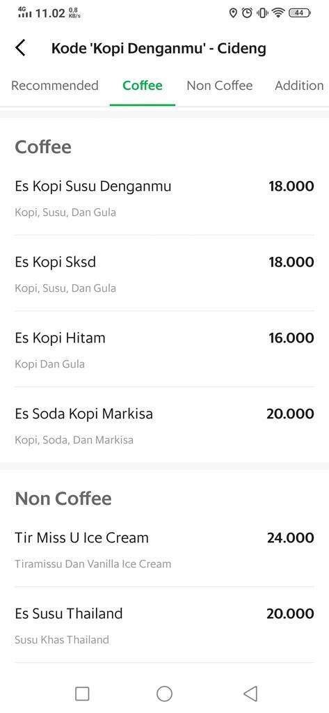 NAMA-NAMA COFFEE SHOP DAN MENUNYA YANG BIKIN NYENGIR-NYENGIR