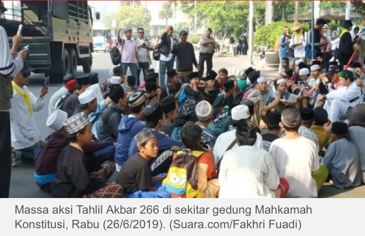 Tahlilan di Sekitar MK, PA 212: Tak Ada Kaitannya dengan Prabowo dan Jokowi