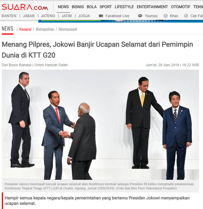 Di Jepang Jokowi Plonga-Plongo Sendiri, Gak Ada yang Kasih Ucapan Selamat