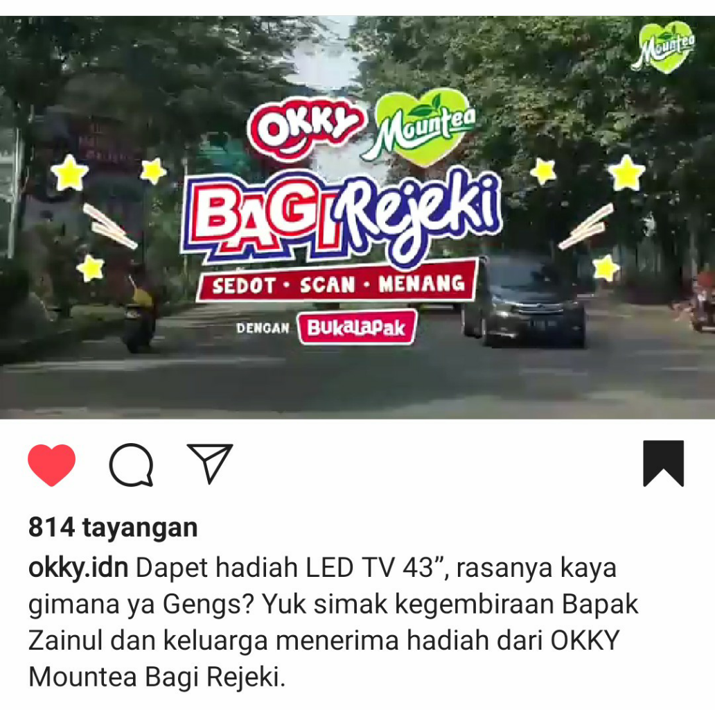 Liat Post Di Instagram, Ada Yang Dapet TV Gratis Dari Kuis Berhadiah, Beneran?