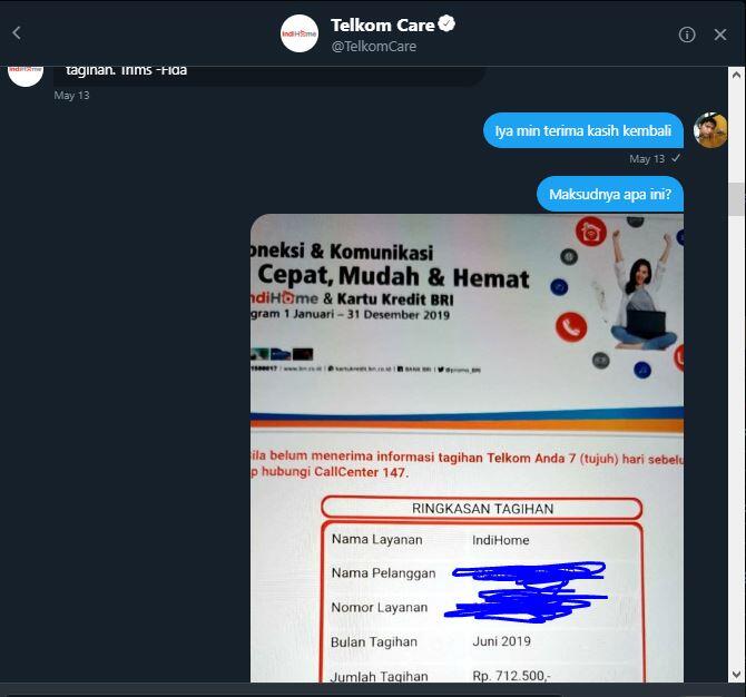 Tutup Layanan Indihome Bulan Mei, Setelah Dibayar Bulan Juni Masih Ditagih