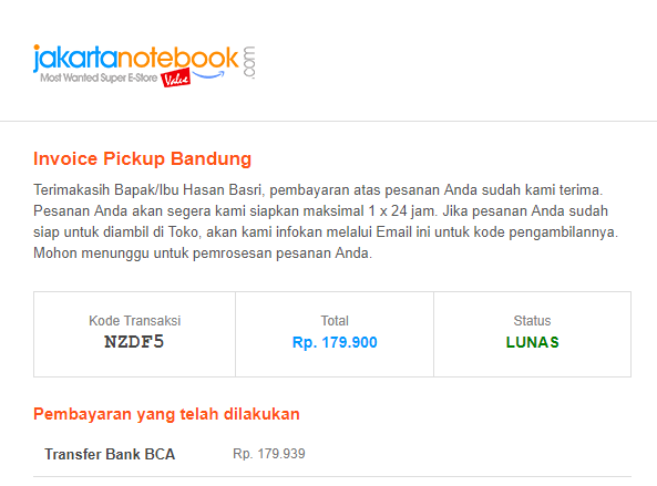 PENIPUAN JAKARTANOTEBOOK Cabang Bandung