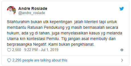 Wasekjen Gerindra: Tolong Jangan Asal Membully, Kami Bukan Pengkhianat