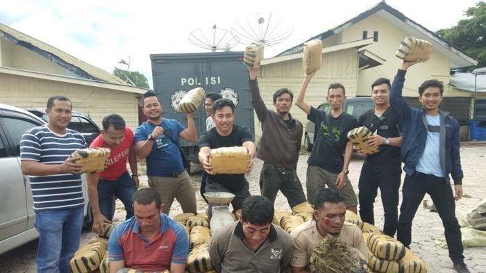 340 Kg Ganja Disita dari Tangan 3 Warga Aceh Tenggara, Diangkut Pakai Dump Truk