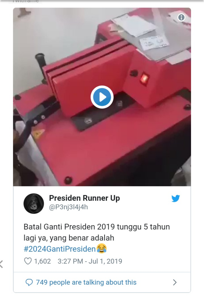 Kreatif! Begini Trik Bisnis Kaos #2019GantiPresiden Tetap Berjalan